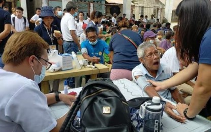 <p><strong>SERVICE DELIVERY</strong>. Residents of remote villages of Calbayog City, Samar avail of medical services during a caravan on August 1-2, 2022. The sustained delivery of basic services in remote communities in the city is seen as a tool to prevent the New People’s Army from recovering their previously influenced villages. <em>(Photo courtesy of Philippine Army 43rd Infantry Battalion)</em></p>