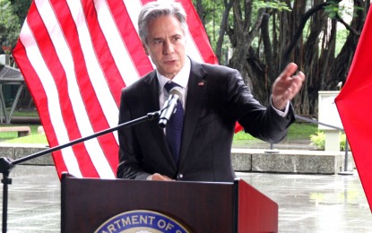 <p>US Secretary of State Antony Blinken during his official visit to Manila on Aug. 6, 2022. (Photo by Rico Borja)</p>