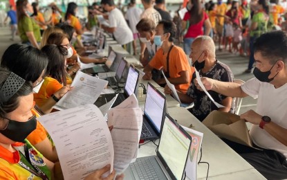 <p>DSWD-AICS processing in District 2, Caloocan City <em>(Photo courtesy of Sen. Imee Marcos Facebook)</em></p>
<p><em> </em></p>