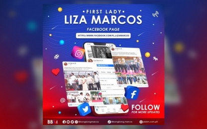 First Lady Liza Araneta-Marcos launches own Facebook page