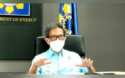 <p><strong>ENERGY SECURITY.</strong> Department of Energy Secretary Raphael Lotilla discusses the agency's strategies to achieve energy security. Aside from energy security, DOE said it is looking for accessible and affordable energy as well as to transition to a sustainable low-carbon future. <em>(Screenshot from virtual press conference of DOE)</em></p>