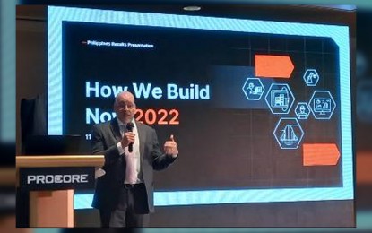 <p><strong>DIGITALIZATION</strong>. Smaller construction firms are finding it hard to keep up with their larger counterparts in terms of transformation towards digitalization. However, Procore Vice President of Asia Bruce Wells said this is not unique to the construction industry alone, citing the need for the government and the private sector to educate smaller firms on the best practices to aid them in their digital transformation journey. <em>(Photo by Joann S. Villanueva)</em></p>
