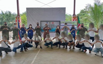 <p><strong>AGRI-TRAINING FOR EX-REBELS.</strong> At least 15 former NPA rebels join the 10-day Land Preparation for Agricultural Crops Production and Entrepreneurship Training in Talacogon, Agusan del Sur, which started on Aug. 9, 2022. The training aims to prepare the former rebels to reintegrate into their communities. <em>(Photo courtesy of 26IB)</em></p>