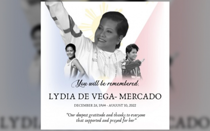 Former Asia’s sprint queen Lydia de Vega passes away