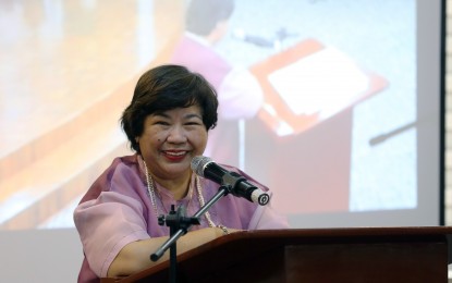 <p>Migrant Workers Secretary Susan "Toots" Ople (1962-2023) <em>(File photo)</em></p>