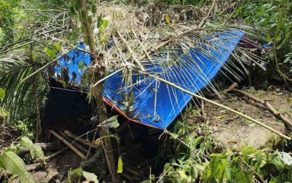 <p><strong>REBELS’ HIDEOUT.</strong> A part of the Communist Party of the Philippines-New People’s Army’s hideout discovered by troops of the Philippine Army’s 94th Infantry Battalion in the hinterlands of Himamaylan City, Negros Occidental province on Aug. 10, 2022. After the soldiers engaged the communist rebels in the area, they recovered the body of NPA fighter Anthony Tebio Ariola, whose remains were claimed by his family on August 11. <em>(Photo courtesy of 94th Infantry Battalion, Philippine Army)</em></p>