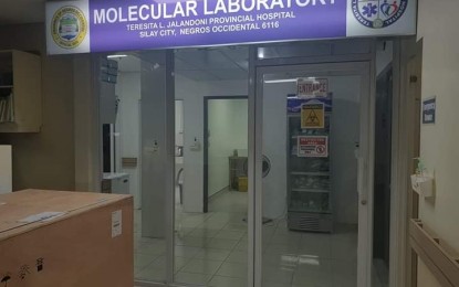 <p><strong>UP FOR TRAINING</strong>. The Teresita Lopez Jalandoni Provincial Hospital Molecular Laboratory in Silay City. Medical technologists from the molecular laboratory will be sent to the Research Institute for Tropical Medicine to be trained on monkeypox detection. <em>(File photo courtesy of PIO Negros Occidental)</em></p>