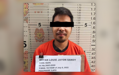 <p><strong>HUNTED ESCAPEE.</strong> The mugshot of Makilala, North Cotabato, police jail detainee Bryan Louie Jayson Sanoy who escaped from detention on Thursday (Aug. 18, 2022). The escapee is facing rape and carnapping charges before a Davao City court. <em>(Photo courtesy of Makilala MPS)</em></p>