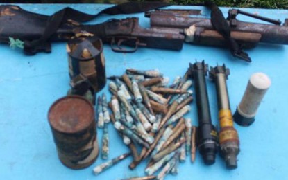 <p><strong>WAR MATERIEL</strong>. Government troops seize war materiel while conducting security operations targeting a member of the Abu Sayyaf Group Friday (Aug. 19, 2022) in Tipo-Tipo, Basilan. The security operation is supported by intensified intelligence operations to track down the ASG bandits in Basilan. <em>(Photo courtesy of Western Mindanao Command Public Information Office) </em></p>