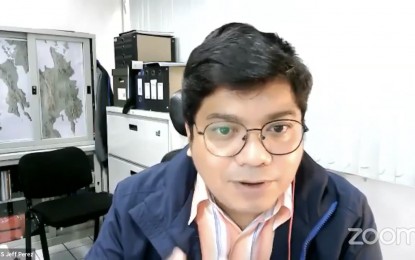 <p>Jeffrey Perez, supervising science research specialist of the Philippine Institute of Volcanology and Seismology. <em>(Screenshot from Zoom)</em></p>