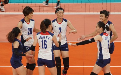 <p><strong>WELL DONE:</strong> Chinese Taipei beats host Philippines, 3-0, to finish fifth in the Asian Volleyball Confederation (AVC) Cup for Women at the Philsports Arena in Pasig City on Monday (Aug. 29, 2022). Despite the loss, the Philippines surpassed its ninth finish in 2018.<em> (Photo courtesy of AVC)</em></p>