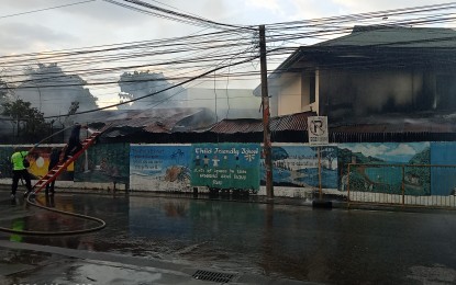<p><strong>FIRE SAFETY.</strong> The Department of Education in Dumaguete City has reassured the safety of schools with regular inspections. The assurance comes following a fire that hit the West City Elementary School (in photo) on Wednesday (Aug. 31, 2022). <em>(Photo courtesy of Syril Repe) </em></p>