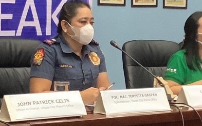 <p><strong>GUARDS UP. The</strong> Davao City Police Office (DCPO) cautions the public against meeting or trusting people they know via texting or social media, as the majority of the rape victims in the city have abusers who they met on those platforms. DCPO spokesperson Maj. Teresita Gaspan said Friday (Sept. 2, 2022) they have a desk especially for women and children for victims to help them report their abusers.<em> (PNA photo by Christine Cudis)</em></p>