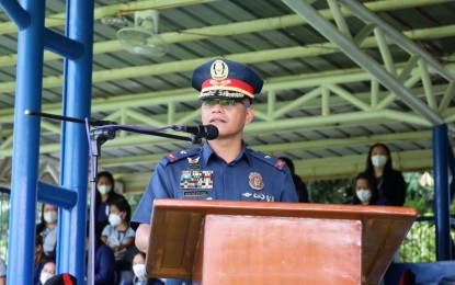 <p><strong>ALERT STATUS.</strong> Brig. Gen. John Guyguyon, police director for the Bangsamoro Autonomous Region in Muslim Mindanao (BARMM), reminds all police officers in the region Monday (Sept. 5, 2022) to remain vigilant at all times as they intensify the anti-criminality campaign. The police official’s order came following the Aug. 30 ambush-slay of two police officers in Maguindanao.<em> (Photo courtesy of PRO-BARMM)</em></p>