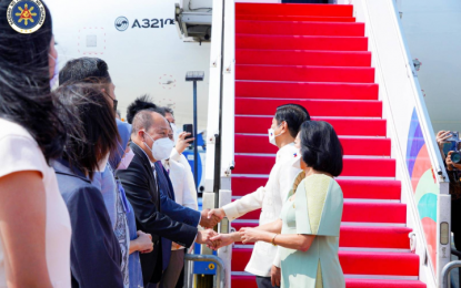<p><strong>NEXT STOP.</strong> President Ferdinand “Bongbong” Marcos Jr., with his wife First Lady Liza Araneta-Marcos, concludes his three-day state visit in Indonesia on Tuesday (Sept. 6, 2022). The President will fly to Singapore for the next stop of his first two-nation official visits upon the invitation of Singaporean President Halimah Yacob. <em>(Photo from Bongbong Marcos FB page)</em></p>