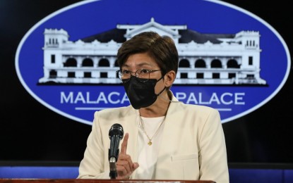 <p>Department of Health officer in charge Maria Rosario Vergeire<em> (PNA photo by Yancy Lim)</em></p>