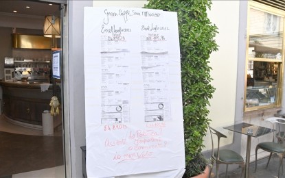 Italian retailers put energy bills on display amid soaring prices