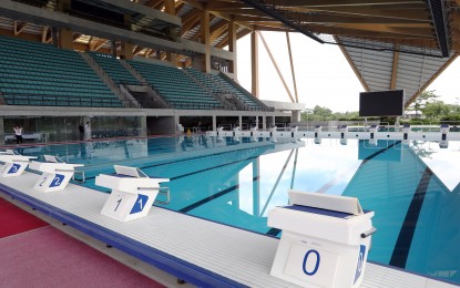 <p><strong>SWIMMING CHAMPIONSHIPS.</strong> A photo of the New Clark City Aquatics Center in Capas, Tarlac, the venue of the 11th Asian Age Group Championships scheduled from Feb. 26 to March 9, 2024. More than 1,000 athletes are expected to compete in four disciplines, namely swimming, diving, artistic swimming, and water polo. <em>(PNA photo)</em></p>