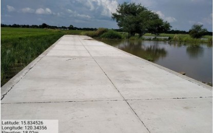<p><strong>NEW ROAD.</strong> The completed concrete road measures 313 linear meters in length and five meters in width situated in Urbiztondo town in Pangasinan. The project cost of PHP1.9 million is allotted under the General Appropriations Act of 2021. <em>(Photo courtesy of DPWH Ilocos regional office)</em></p>