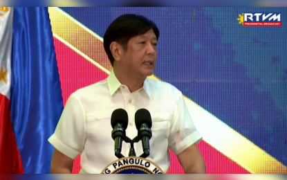 <p>President Ferdinand Marcos Jr. <em>(Screengrab from RTVM)</em></p>