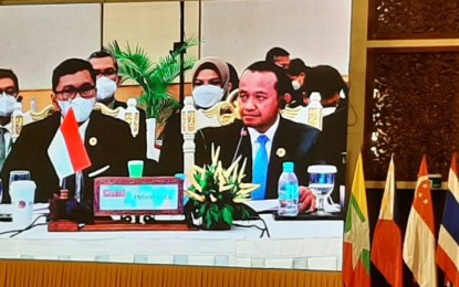 <p>Investment Minister and Head of the Investment Coordinating Board (BKPM) Bahlil Lahadalia during the 25th meeting of the Asean Investment Agreement Council (AIA Council) in Cambodia on Wednesday (Sept 14, 2022). <em>(ANTARA/HO Kementerian Investasi/BKPM)</em></p>