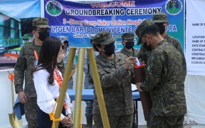 AFP starts construction of new 3-story hospital in Quezon