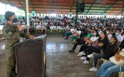 <p><strong>YES FOR PEACE.</strong> More than a thousand students of the St. Joseph College of Canlaon in Canlaon City, Negros Oriental attend a Youth Empower Symposium (YES) for Peace in this undated photo. Jointly conducted by the 62nd Infantry Battalion of the Philippine Army, the Philippine National Police, and other partners, the initiative promotes awareness of government efforts against illegal drugs and communist insurgency. <em>(Photo courtesy of 62IB, PA)</em></p>