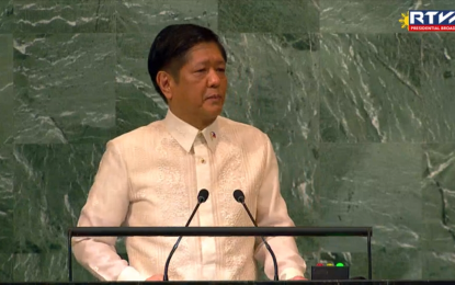 <p>President Ferdinand Marcos Jr.<em> (Screenshot from RTVM)</em></p>