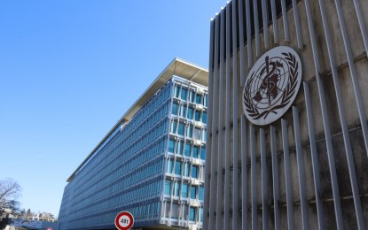 <p>Photo taken on March 30, 2021 shows an exterior view of the World Health Organization (WHO) headquarters in Geneva, Switzerland. <em>(Xinhua/Chen Junxia)</em></p>