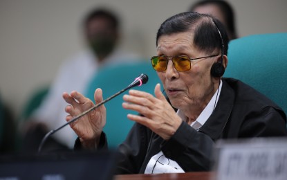 <p>Chief Presidential Legal Adviser Juan Ponce Enrile <em>(Photo courtesy of PRIB) </em></p>