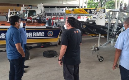 <p><strong>PRECAUTION.</strong> The Pangasinan Provincial Disaster Risk Reduction and Management Office Operations Center has started preparations for Severe Tropical Storm Karding on Saturday (Sept. 24, 2022). Among the agency’s assets are rescue vehicles and aluminum boats. <em>(Courtesy of Pangasinan PDRRMO)</em></p>