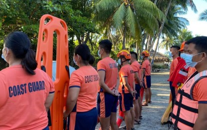 <p>Philippine Coast Guard-Ilocos Norte deployable response groups and quick response teams <em>(Courtesy of PCG Facebook)</em></p>