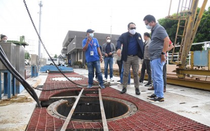 <p><strong>INSPECTION.</strong> MMDA Acting Chair Carlo Dimayuga III inspects some of the agency's flood control structures such as the Taguig pumping station and EFCOS / Manggahan Floodgates in Pasig City on Monday (Sept. 26, 2022). These structures helped in flood mitigation during the onslaught of super typhoon Karding. <em>(MMDA photo)</em></p>