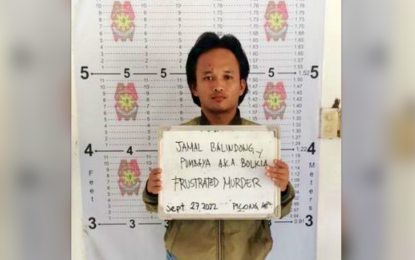<p><strong>AMBUSH SUSPECT. The</strong> mugshot of ambush suspect Jamal Balindong Pumbaya, who was arrested on Tuesday (Sept. 28, 2022) in connection with the ambush and wounding of three Marine troopers in Picong, Lanao del Sur on Sept. 25, 2022. The suspect is facing charges of multiple frustrated murder and illegal possession of firearms<em>. (Photo courtesy of Police Regional Office-BARMM)</em></p>