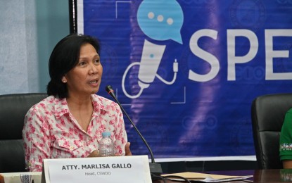 <p>Lawyer Marlisa Gallo, head of the Davao <em>City Social Welfare and Development. (PNA file photo)</em></p>