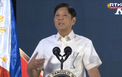 <p>President Ferdinand "Bongbong" Marcos Jr. <em>(Screengrab from RTVM)</em></p>