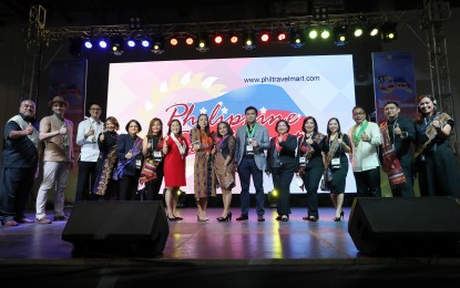 <p><strong>TRAVEL MART. </strong>The 2022 Philippine Travel Mart opened on Friday (Sept. 30, 2022) at the SMX Convention Center in Pasay City and would run until Oct. 2. The event gathered more than 300 exhibitors, offering up to 50 percent discounts on airfare, accommodations, as well as, local and international travel packages. <em>(PNA photo by Joey Razon) </em></p>