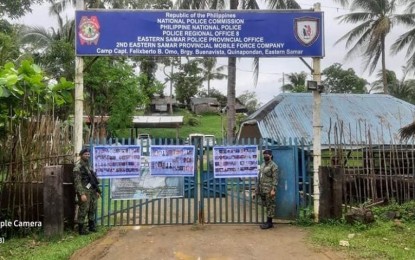 <p>The 2<sup>nd</sup> Eastern Samar Police Mobile Force Company (2<sup>nd </sup>ESPMFC) headquarters in Quinapondan, Eastern Samar where a rebel surrendered on Oct. 2, 2022. <em>(Photo courtesy of 2<sup>nd </sup>ESPMFC)</em></p>
