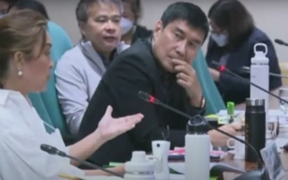 <p><strong>JUDICIARY’S BUDGET</strong>. Senate Pro Tempore Loren Legarda and Senator Raffy Tulfo discuss the proposed budget of the judiciary for 2023 during a Senate hearing on Thursday (Oct. 6, 2022). Legarda told Tulfo that there is no need to restore the PHP21.46 billion slashed from the judiciary’s budget since it can realign its savings to pursue future projects and other expenditures as the judiciary enjoys fiscal autonomy. <em>(Screengrab from Senate of the Philippines Youtube channel)</em></p>