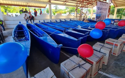 <p><strong>FIBERGLASS FISHING BOATS</strong>. The Bureau of Fisheries and Aquatic Resources (BFAR) has embarked on a campaign to teach fishermen how to build their own boats out of resin. The BFAR, in partnership with the Department of Labor and Employment, will conduct boat-making classes for displaced Oriental Mindoro fishermen starting May 15, 2023. <em>(File photo courtesy of Handy Lao Facebook)</em></p>