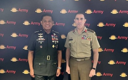 <p>Philippine Army chief Lt. Gen. Romeo Brawner Jr. (left) and Australian Army chief Lt. Gen. Simon Stuart <em>(Photo courtesy of Philippine Army)</em></p>