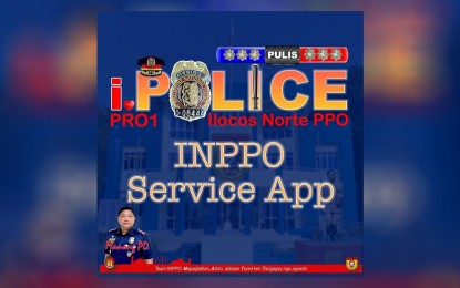 <p><strong>MOBILE APP</strong>. The Ilocos Norte Police Provincial Office launches a mobile app that makes local government and police services more accessible to the public, on Monday (Oct. 10, 2022). The app is downloadable via Play Store. <em>(Contributed)</em></p>