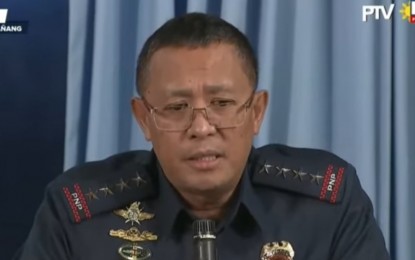 <p>PNP chief Gen. Rodolfo Azurin Jr. <em>(Screengrab from RTVM)</em></p>