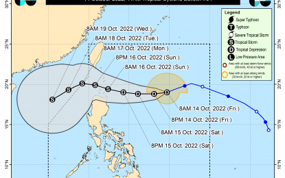 <p>Track of Tropical Depression Neneng <em>(Image courtesy of PAGASA)</em></p>