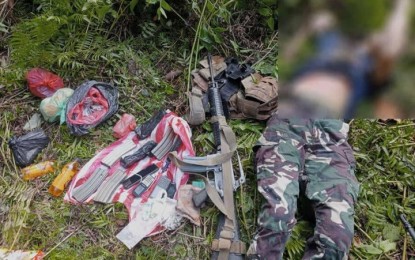 <p><strong>END OF THE LINE.</strong> Abu Sayyaf Group bandit Ben Saji dies in a clash with government forces in Barangay Bungkaong in Patikul town, Sulu province on Thursday (Oct. 13, 2022). The troops of the Army’s 45th Infantry Battalion were on security operation when they encountered the bandits. <em>(Courtesy of Joint Task Force Sulu)</em></p>