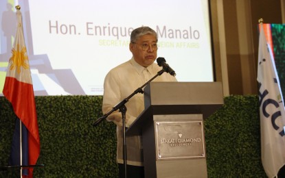 <p>Foreign Affairs Secretary Enrique Manalo <em>(PNA photo by Jess Escaros Jr.)</em></p>
