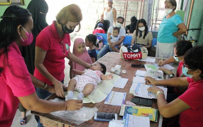 <p><span style="font-size: 10.5pt; font-family: 'Helvetica','sans-serif'; color: black;">Anti-polio vaccination drive in Barangay Salitran 3, Dasmariñas City, Cavite <em><span style="font-family: 'Helvetica','sans-serif';">(PNA photo by Gil Calinga)</span></em></span></p>