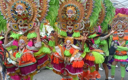 <p><strong>STREETDANCE CHAMPS.</strong> Some of the performers of Barangay Granada, the champion in the street and arena dance competition of Bacolod City’s 43rd Masskara Festival at Paglaum Sports Complex on Sunday (Oct. 23, 2022). Granada, which won its fourth title, took home PHP1 million in cash prize. <em>(PNA photo by Nanette L. Guadalquiver)</em></p>
<p><em> </em></p>