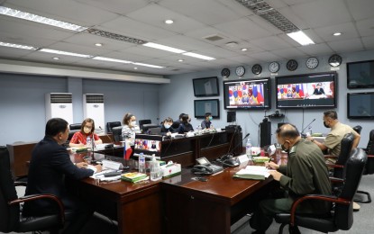 <p><strong>BOOSTING TIES.</strong> Officials from the Department of National Defense (DND) and South Korea's Ministry of National Defense hold a virtual Joint Defense Cooperation Committee Meeting on Oct. 19, 2022. The two sides exchanged views on the security situation in the South China Sea, West Philippine Sea and the Korean Peninsula, as well as the overall progress of Manila-Seoul defense relations, including multilateral cooperation under the Association of Southeast Asian Nations (Asean). <em>(Photo courtesy of DND)</em></p>