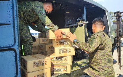 PAF helicopters transport relief aid to Ilocos Norte, Cagayan